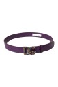 ceinture-en-cuir-violet-avec-logo