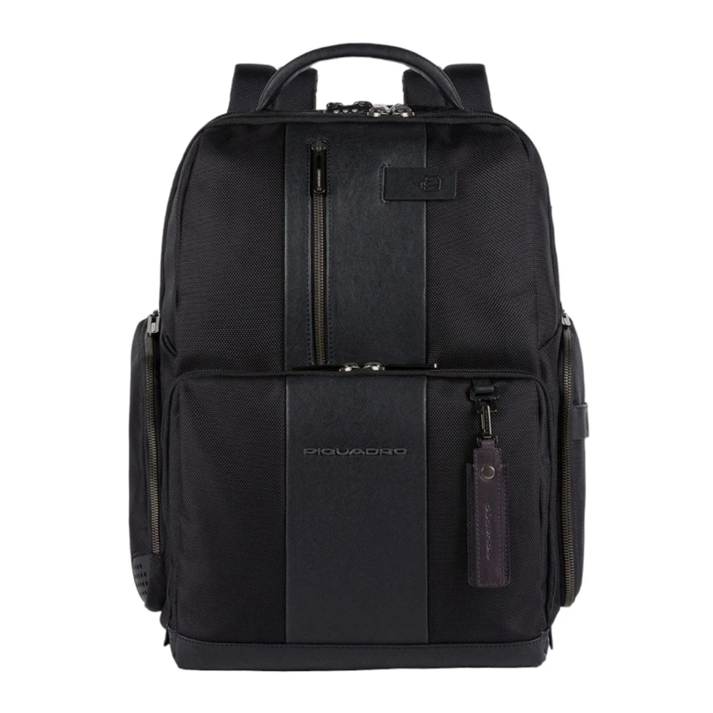 Piquadro Men's Black Backpack - Unique Style