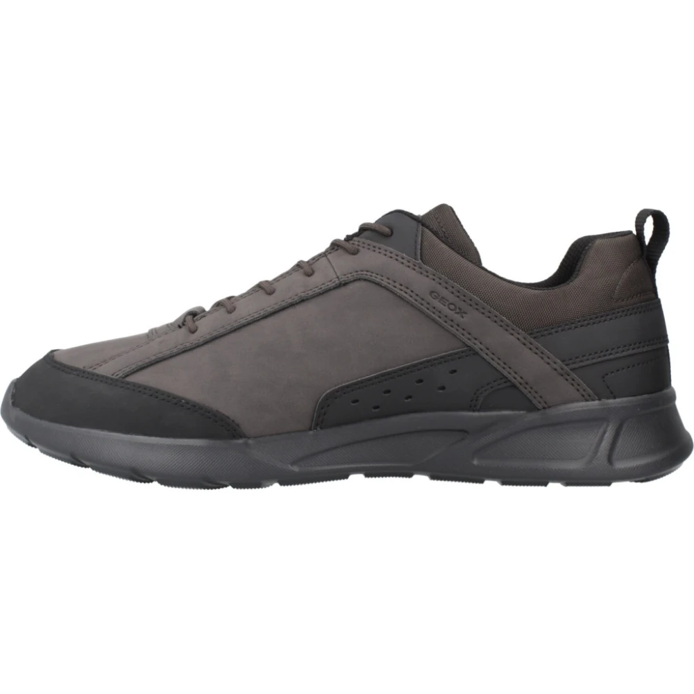 Geox Mannelijk Bruin Stijlvolle Sneakers Voor Mannen