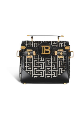 bicolor-jacquard-b-buzz-23-bag-with-black-leather-panel