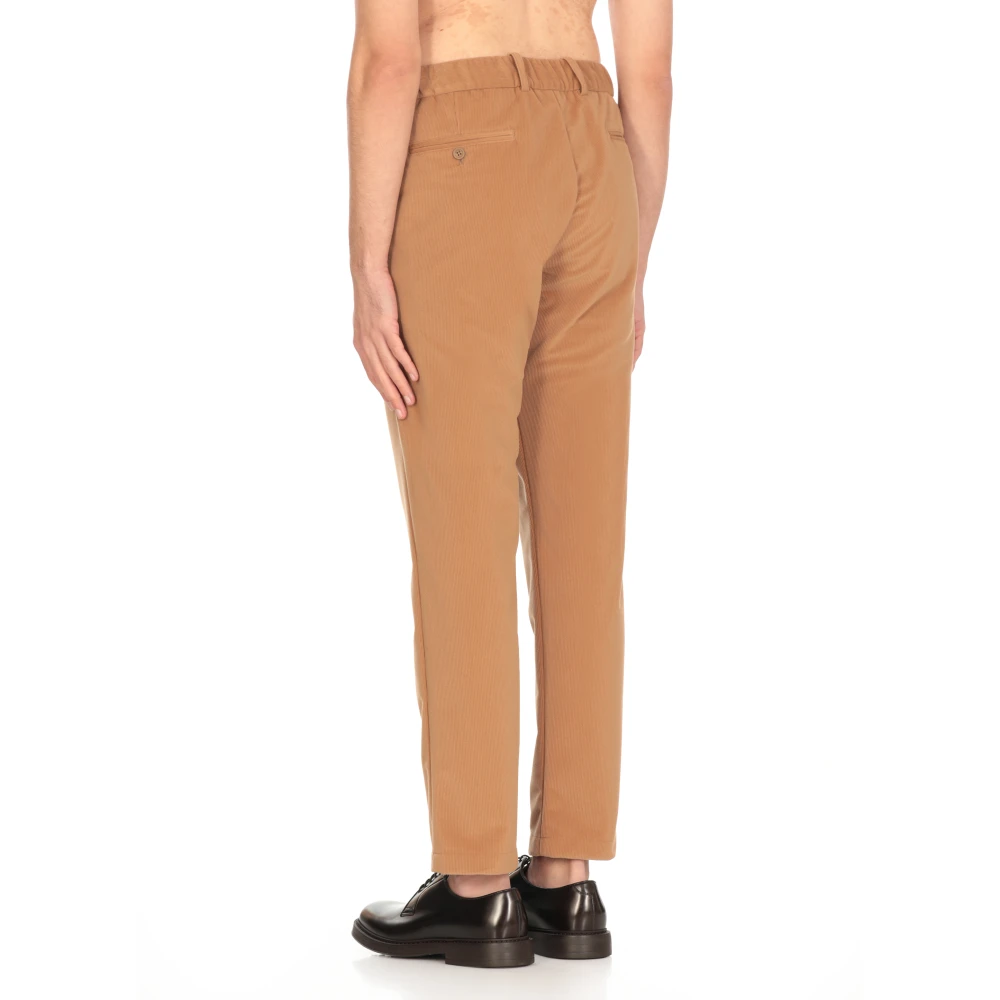 Herno Kameelbruine Corduroy Broek met Koord Brown Heren