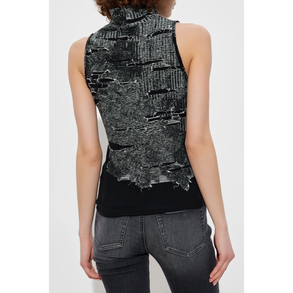 Diesel Top M-Alma Black Dames