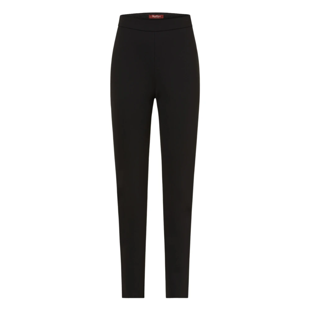 Max Mara Zwarte Jersey Broek Black Dames