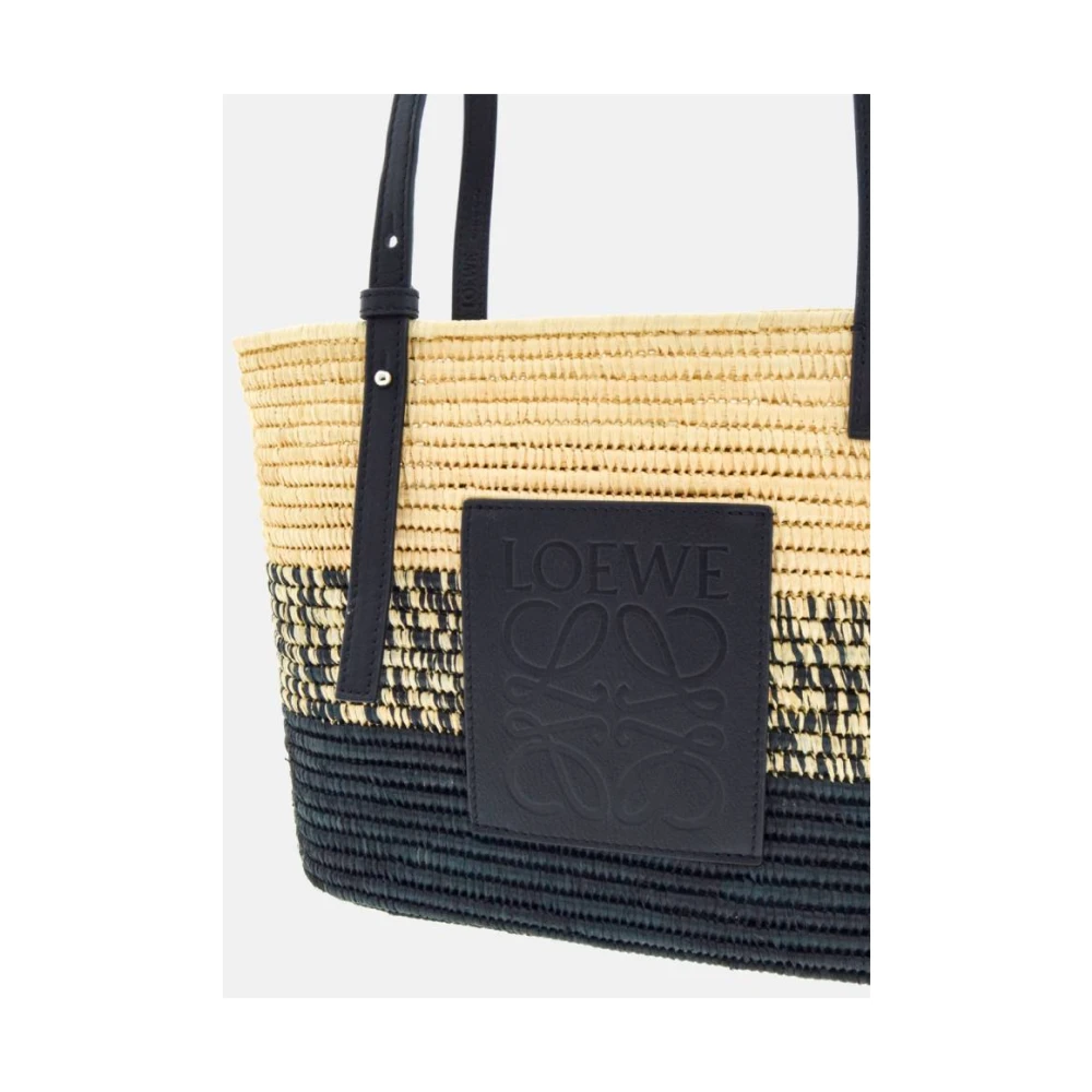 Loewe Rafia Tote Bag Paula's Ibiza Anagram Beige Dames
