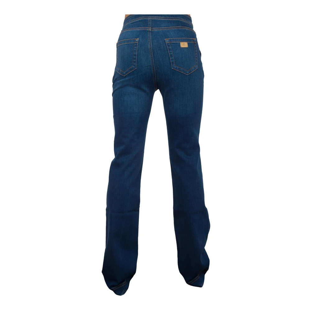 Nenette Bootcut Denim Superstretch Blauwe Jeans Blue Dames