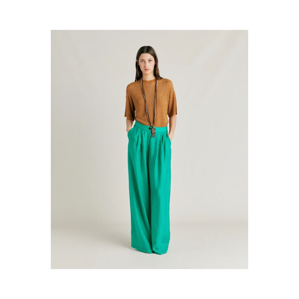 Momoni Trousers Green Dames