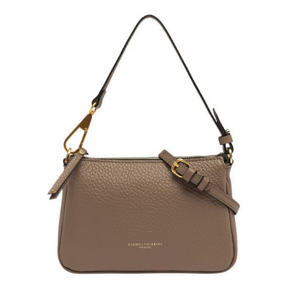 Gianni Chiarini Dove Grey leren schoudertas Gray Dames
