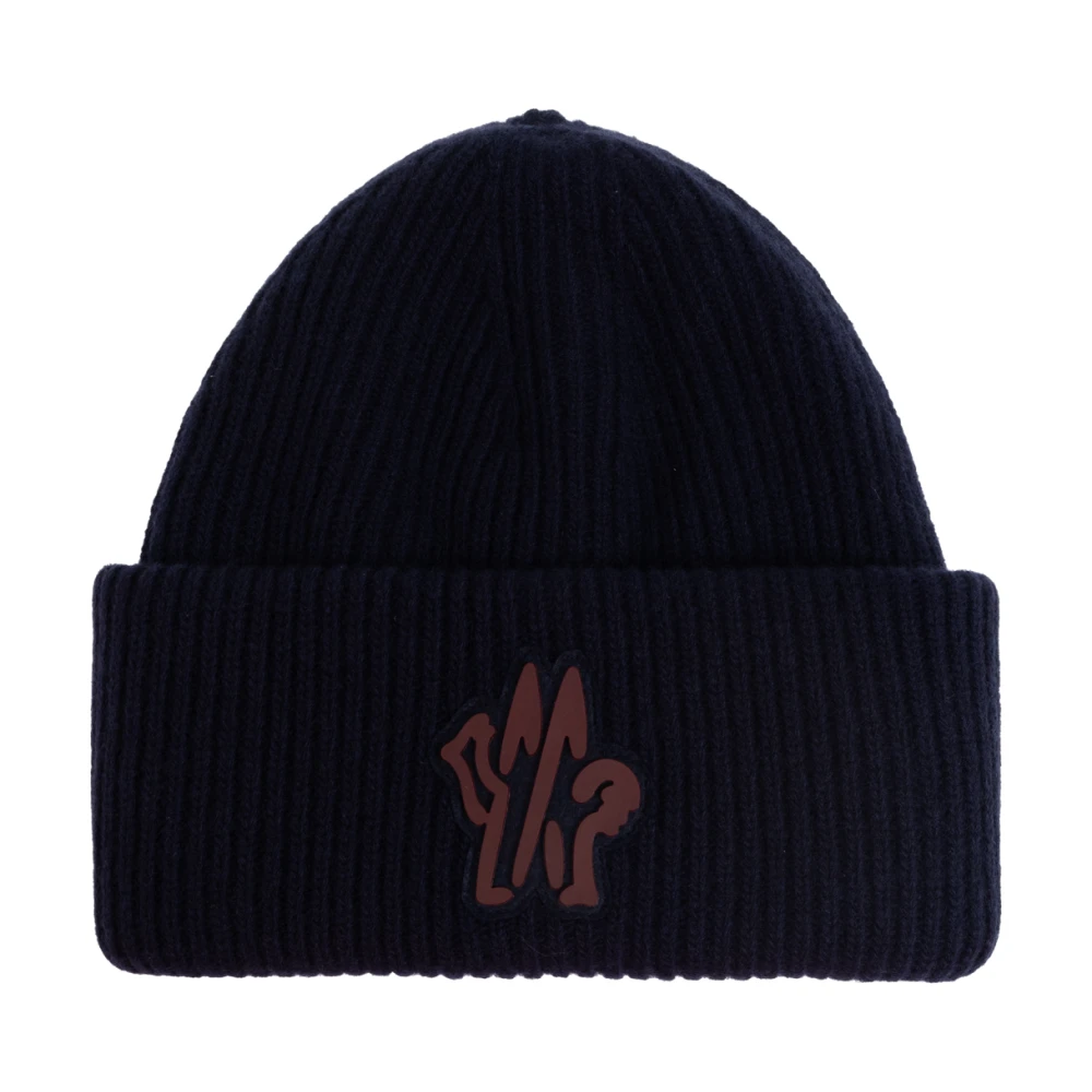 Moncler Wollen muts Blue Heren