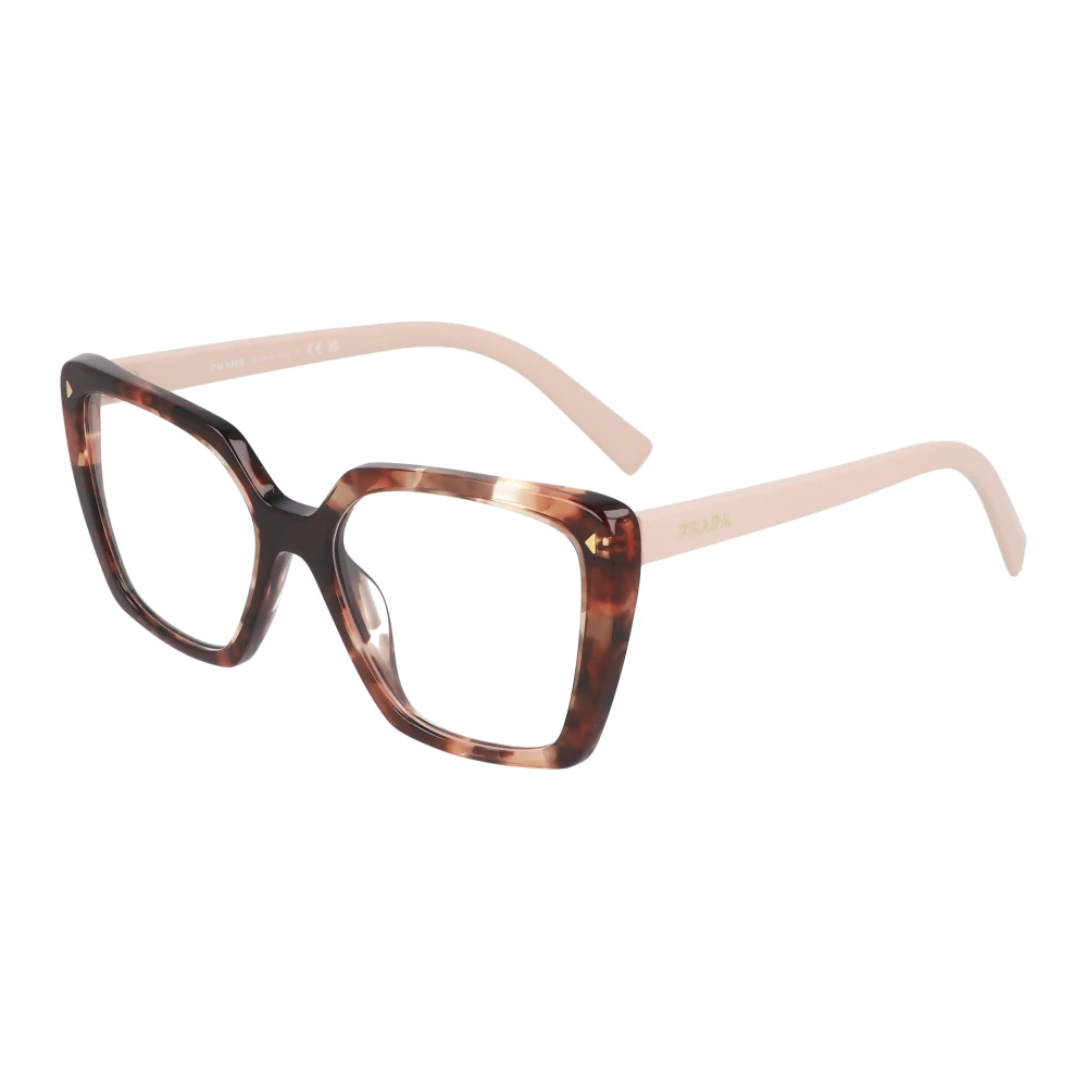 Prada Unisex Brown Glasses, 53 Mm, Irregular Eyeglasses