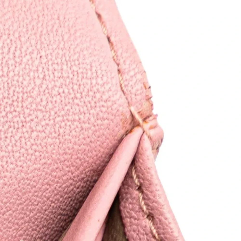 Bottega Veneta Vintage Pre-owned Leather wallets Pink Dames