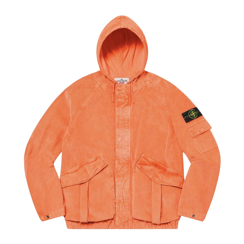 Stone Island Beperkte oplage Corduroy Jacket Orange Heren