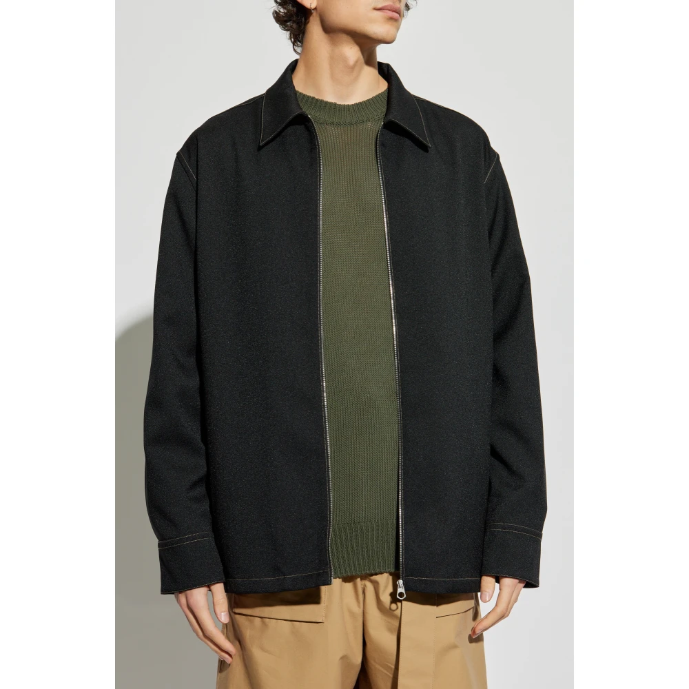 Jil Sander Losse pasvorm jas Black Heren