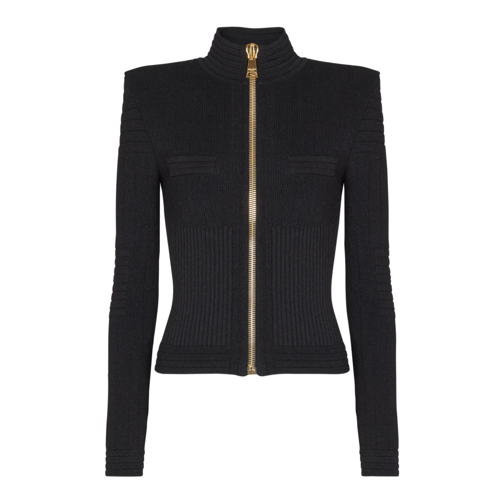 Balmain Donna Nero Knit Cardigan