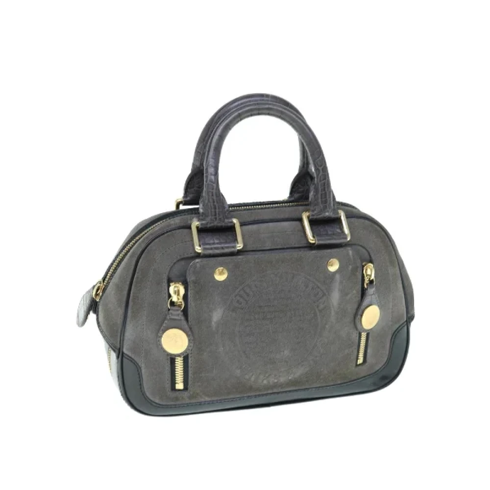 Louis Vuitton Vintage Pre-owned Suede handbags Gray Dames