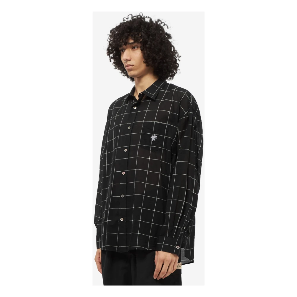 Stüssy Klassieke Lichtgewicht Katoenen Overhemd Zwart Black Heren