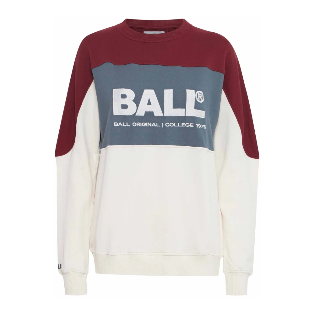 Ball Velvet Sweatshirt J. Evert Geborduurd Logo Multicolor Dames