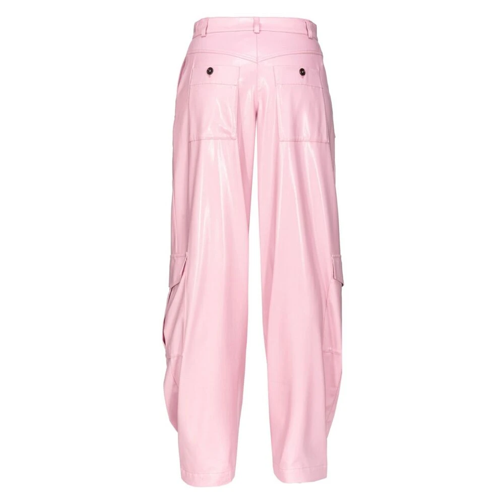 pinko Tapered Trousers Pink Dames