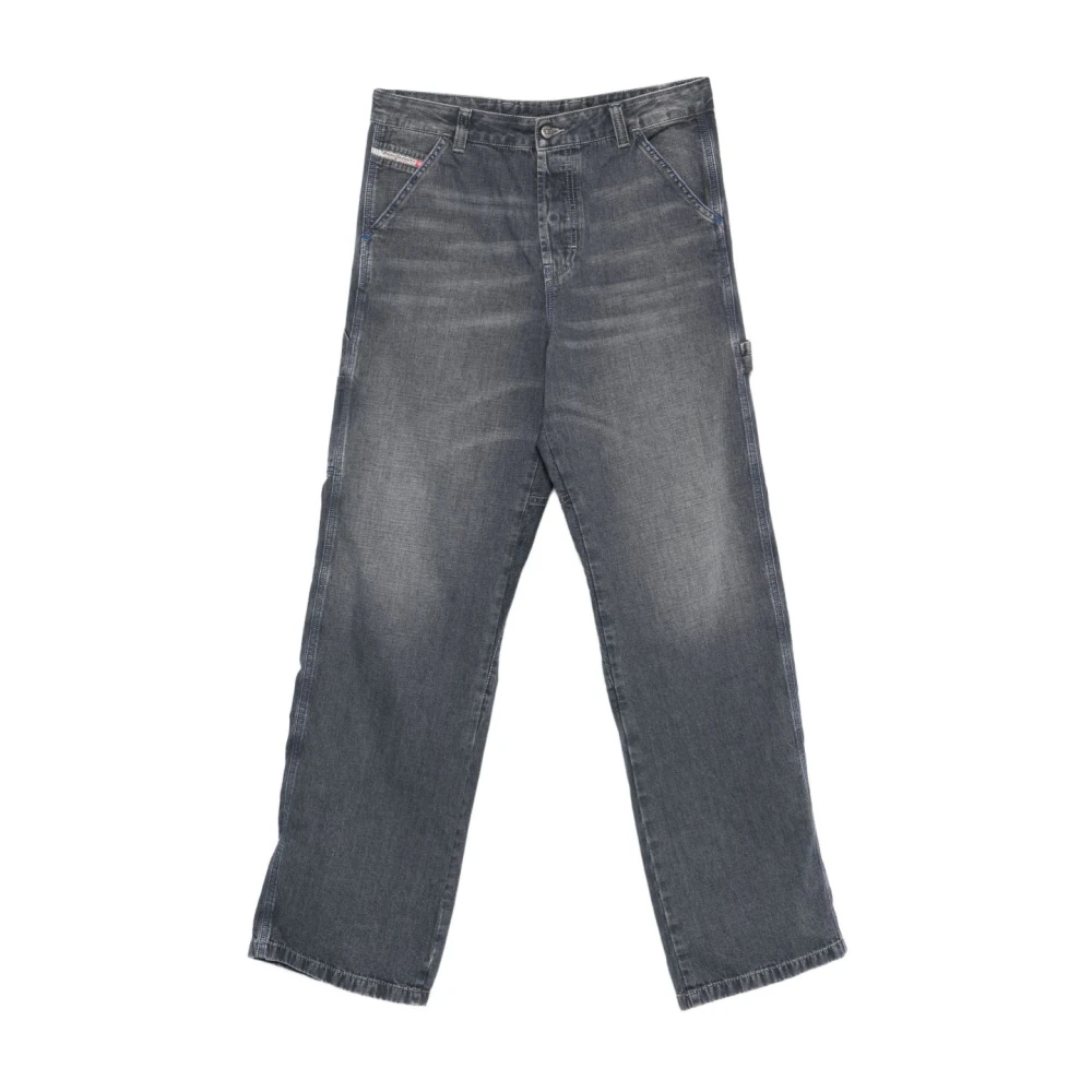 Diesel Men's Gray Straight Fit Jeans, W29, D-Livery Jeans