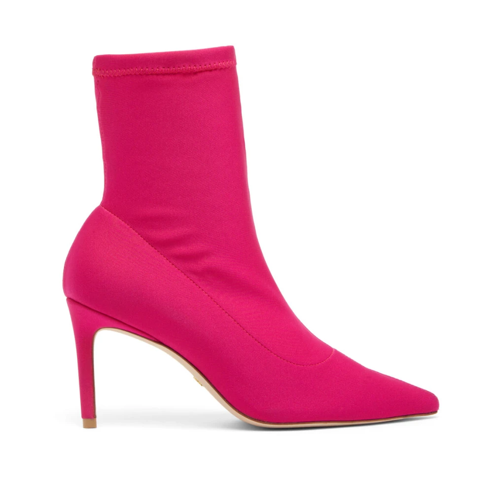 Stuart Weitzman Pink 85 Stretch Bootie - Female - Heeled Boots - 2 1/2 Uk - Shoes