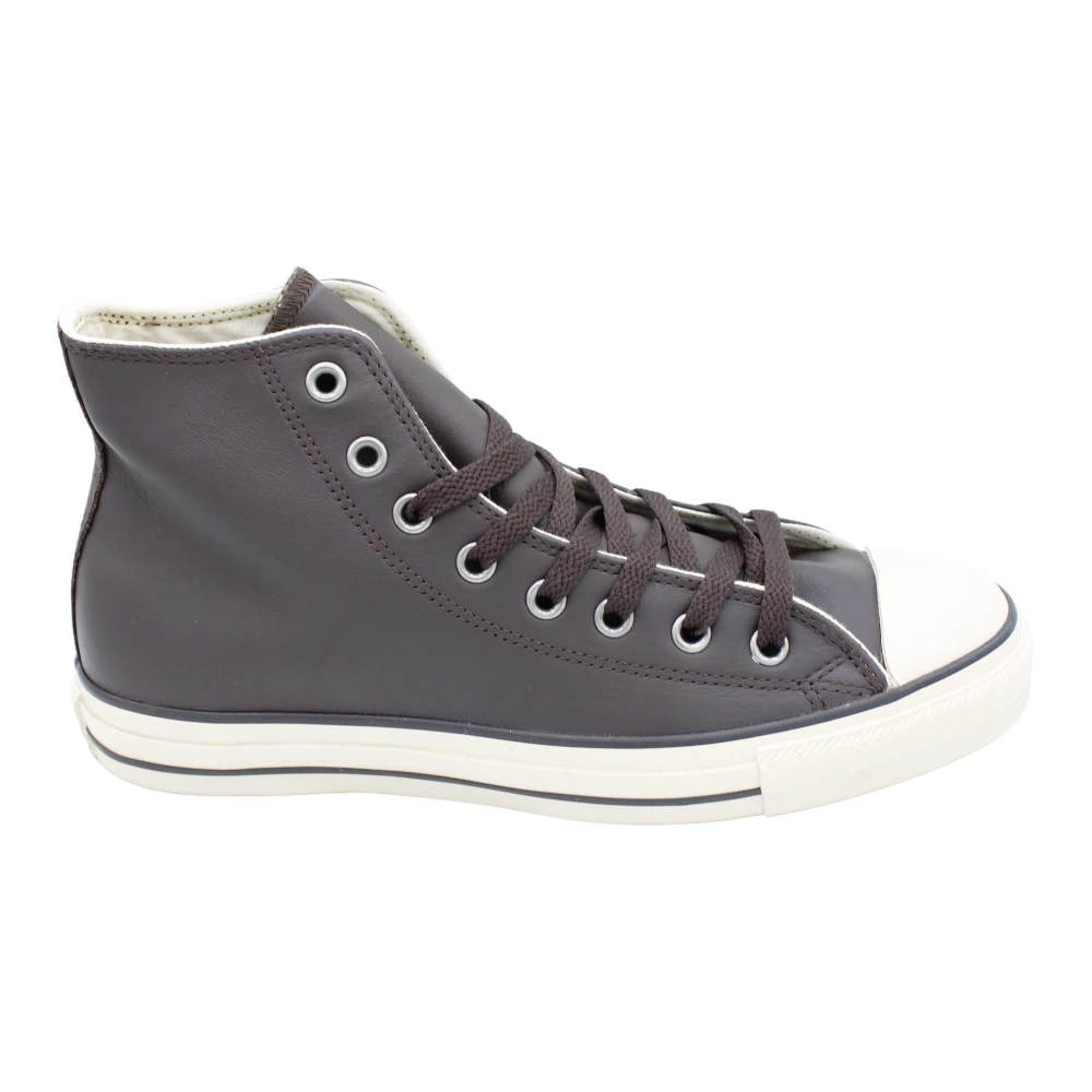 Converse Leren Hi-Top Rubberen Zool Sneakers Heren Schoenen Bruin