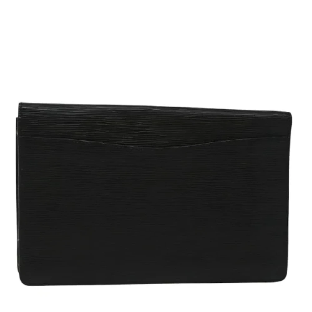 Louis Vuitton Vintage Pre-owned Leather clutches Black Dames