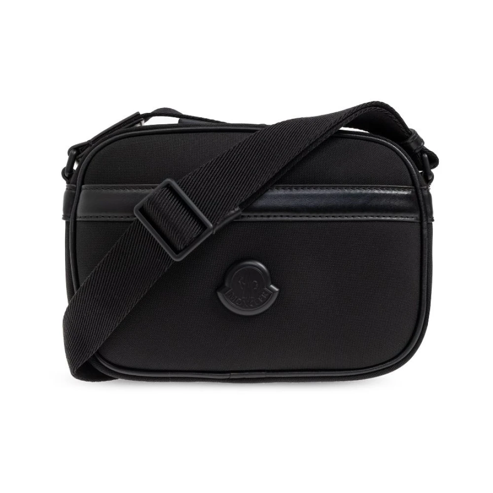 Moncler Zwarte Schoudertas met Toprits Black Heren