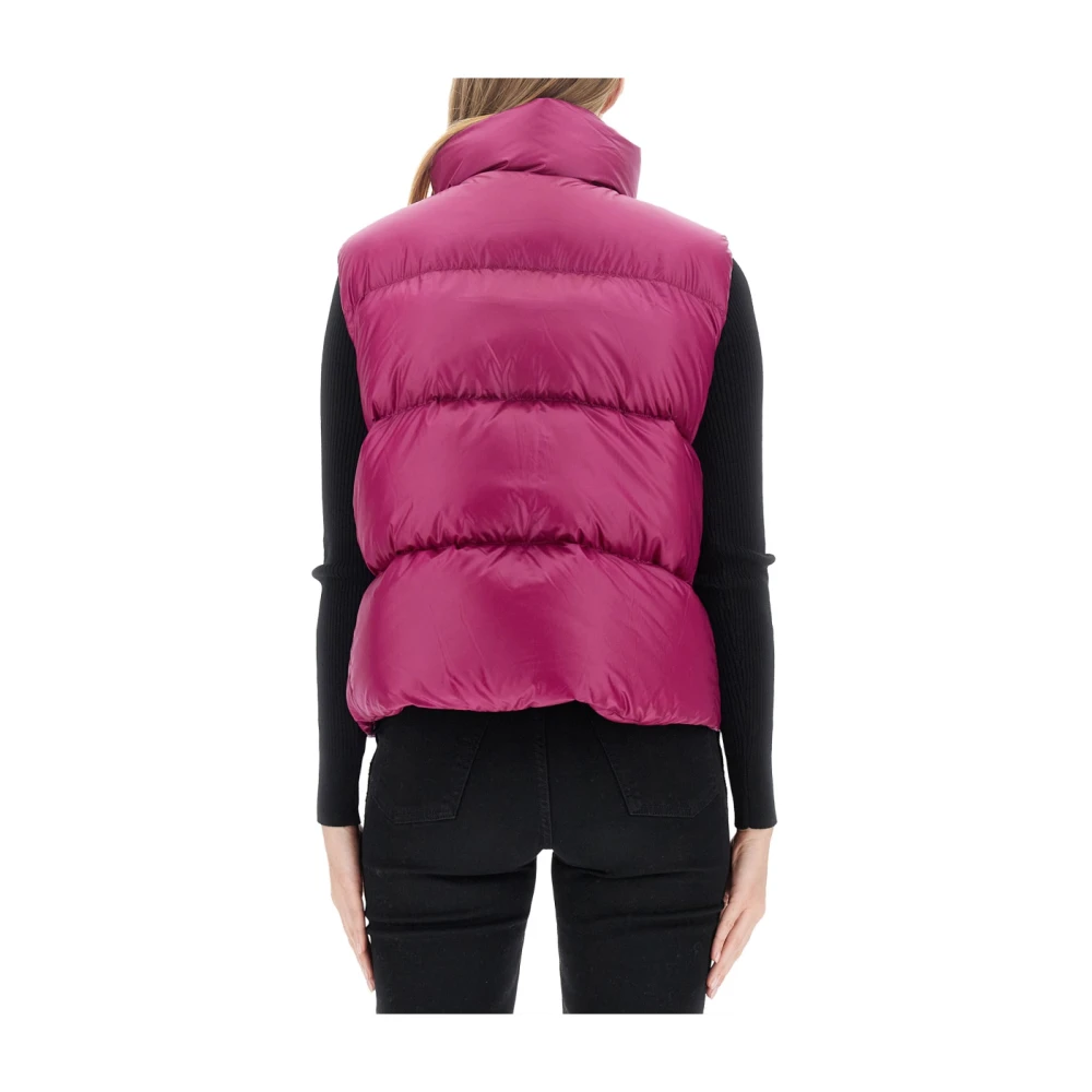 Canada Goose Logo Donsvest voor Vrouwen Pink Dames