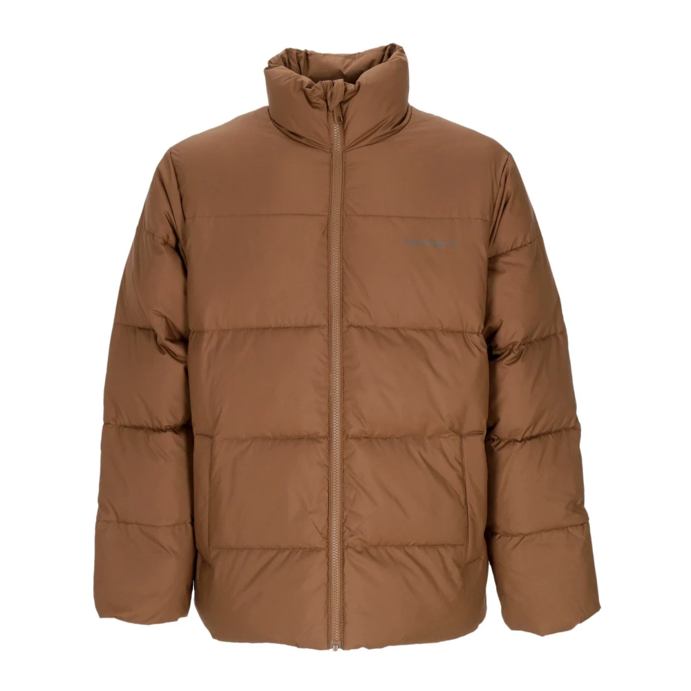 Carhartt Wip Men's Brown Winter Jackets, Xl, High Collar Water-Repellent Down Jacket