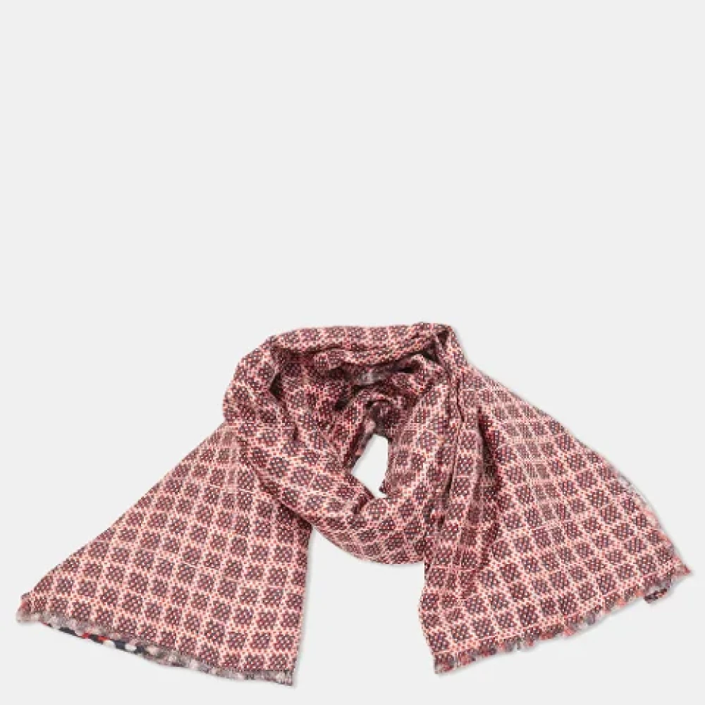 Mulberry Pre-owned Silk scarves Red Dames