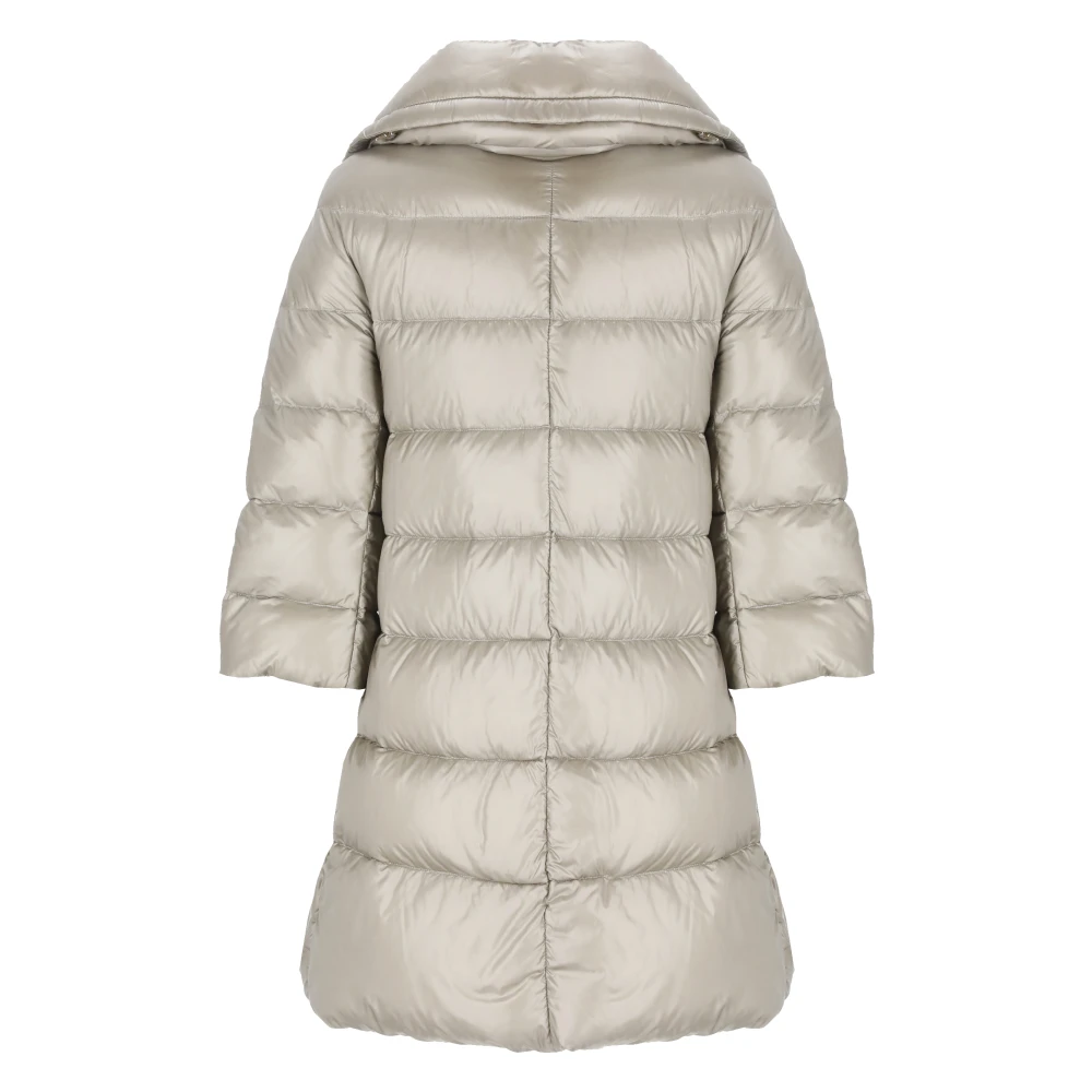 Herno Gewatteerd donsjack met hoge hals Gray Dames