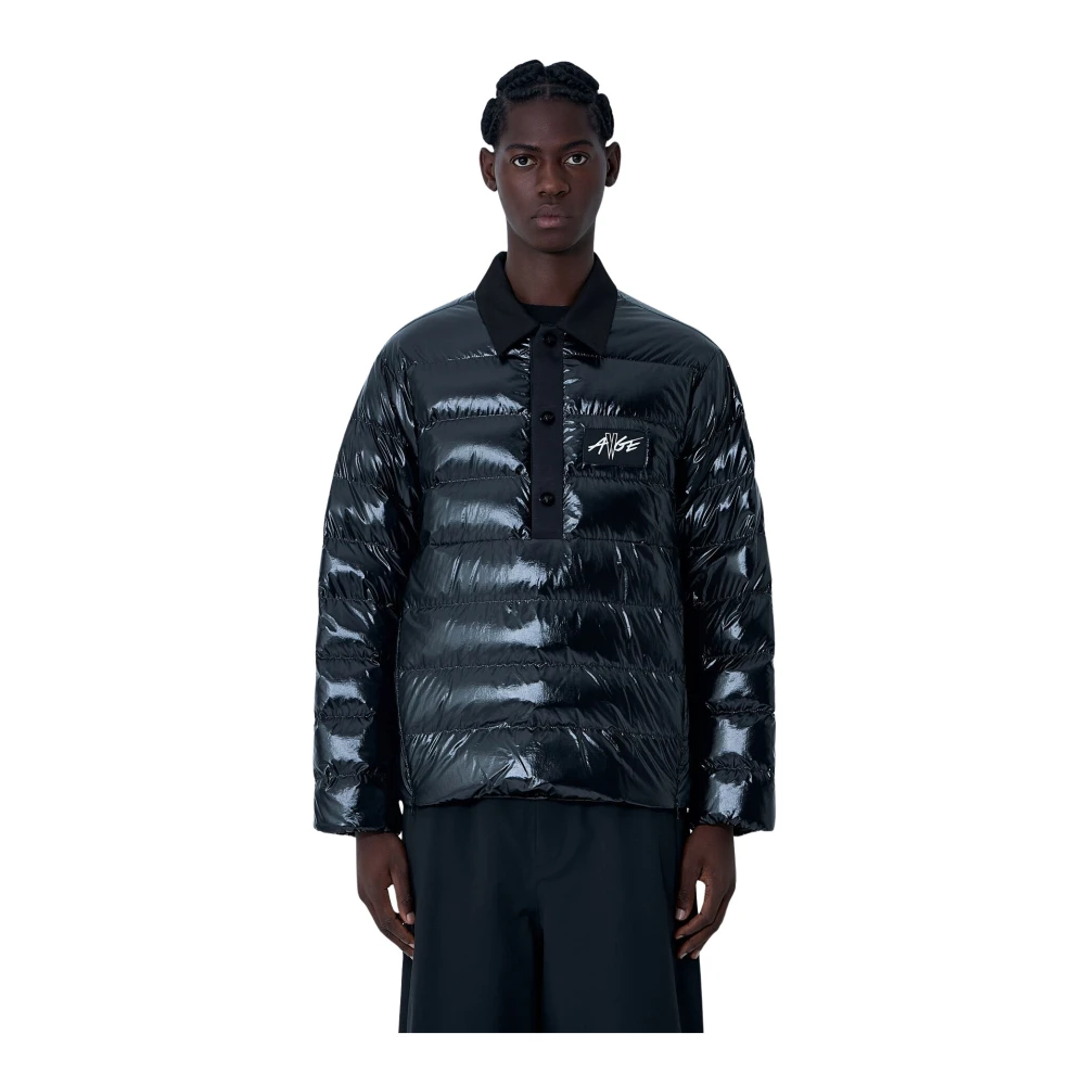 Moncler Black Down Jackets, Male, Xl, Padded Vardar Shirt Jacket
