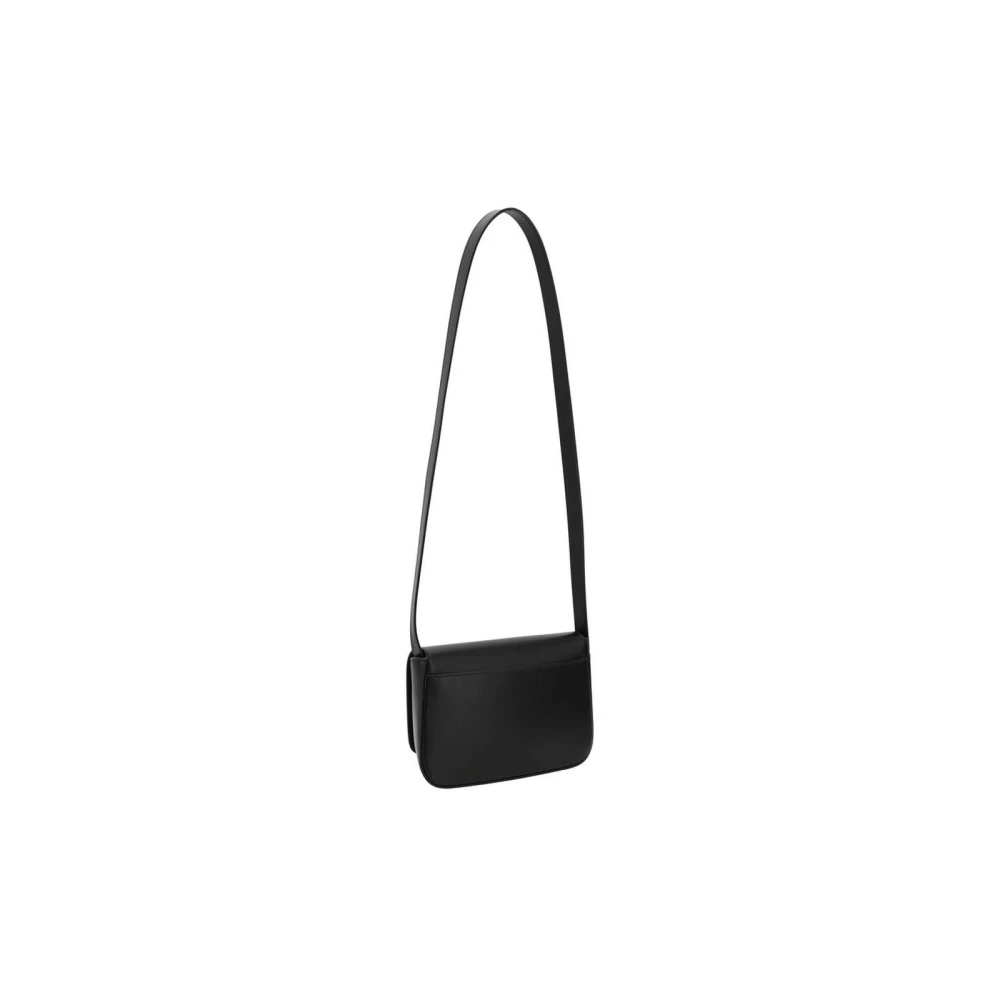 Saint Laurent Elegante Leren Crossbodytas met Monogramdetail Black Heren