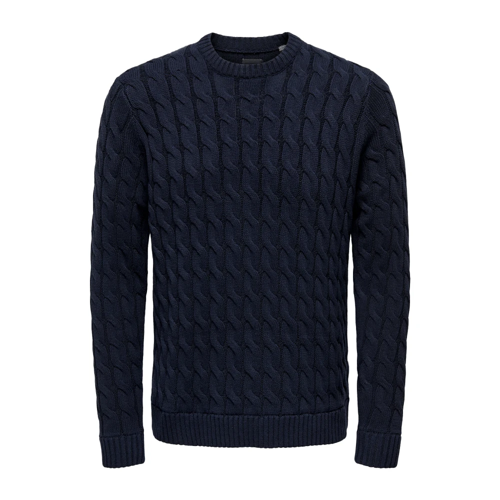 Only & Sons Stijlvolle Gebreide Collectie Blue Heren