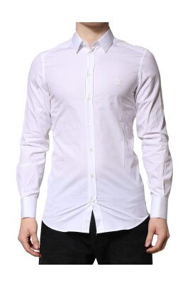 chemise-en-coton-brode-classique-blanche