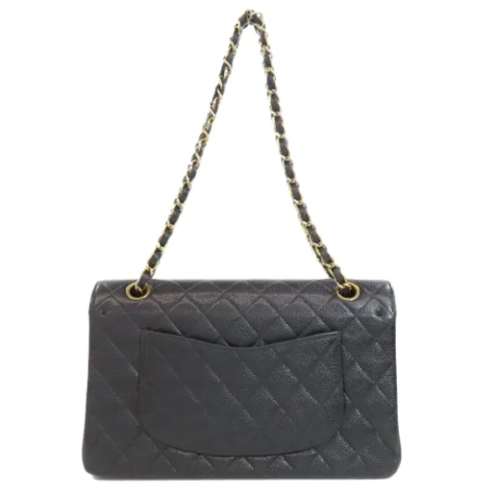 Chanel Vintage Pre-owned Leather shoulder-bags Black Dames