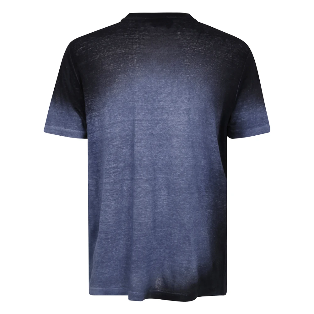 Avant Toi Linnen T-shirt met korte mouwen Black Heren