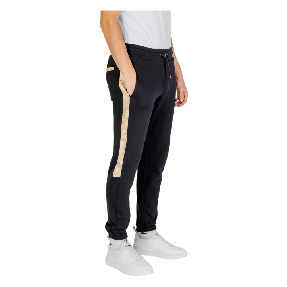 Alviero Martini 1a Classe Heren Katoenen Broek Herfst Winter Collectie Black Heren
