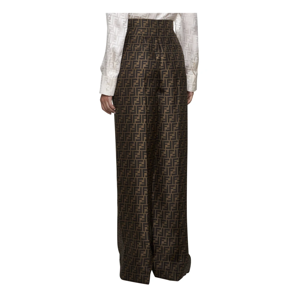 Fendi Stijlvolle Broek Brown Dames