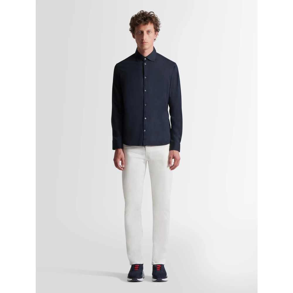 Fusalp Casual Shirts Blue Heren