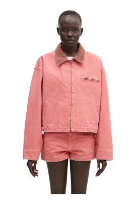 Cropped Canvas Work Jacket
