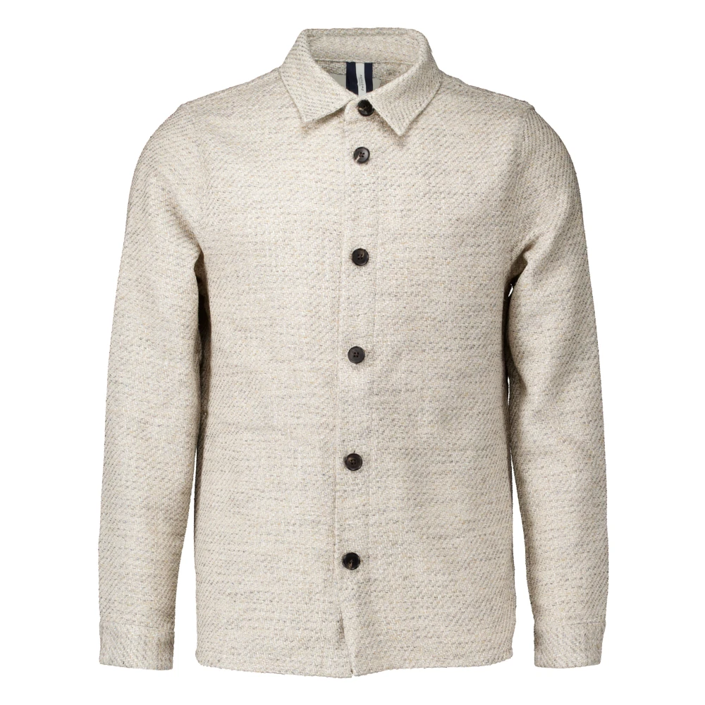 Profuomo Gray Light Grey Long Sleeve Shirt - Male - Casual Shirts - L - Shirts