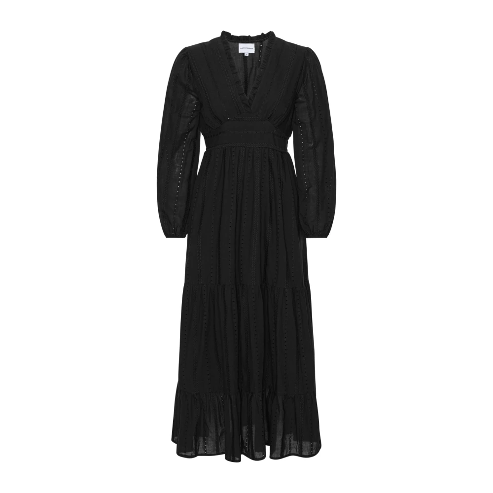 Americandreams Mujer Negro - Umi Cotton Long Dress - Dresses - S