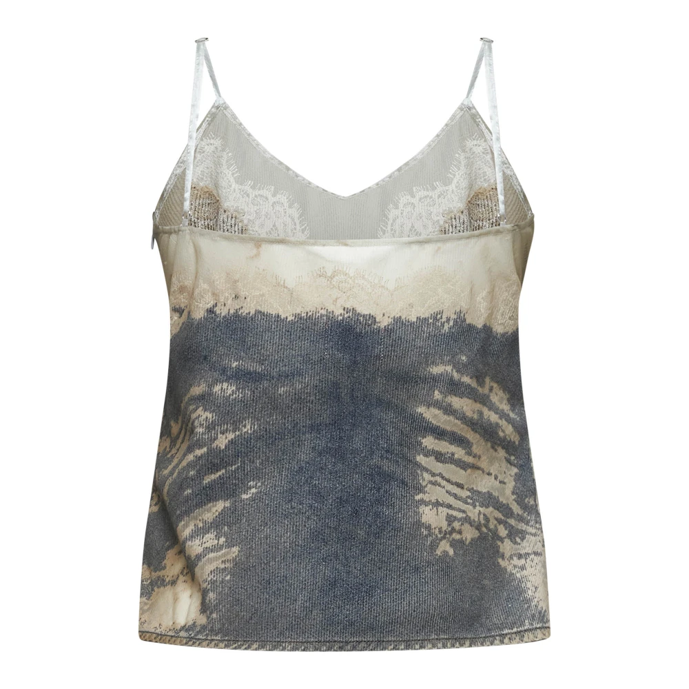 Diesel Blauwe Top voor Mannen Blue Dames