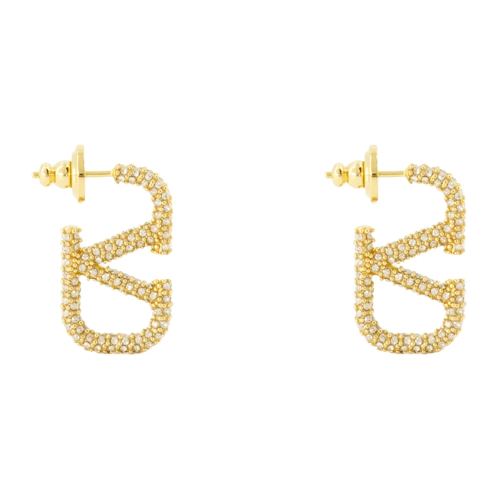 Valentino Garavani Yellow Earrings, Female, One Size, Vlogo Signature Earrings