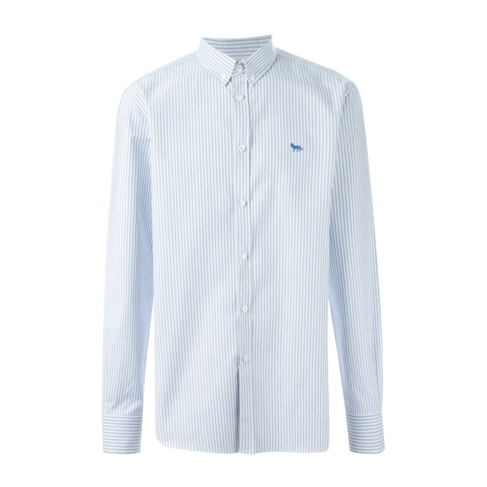 Maison Kitsuné Men's Blue Fox Head Sweatshirt