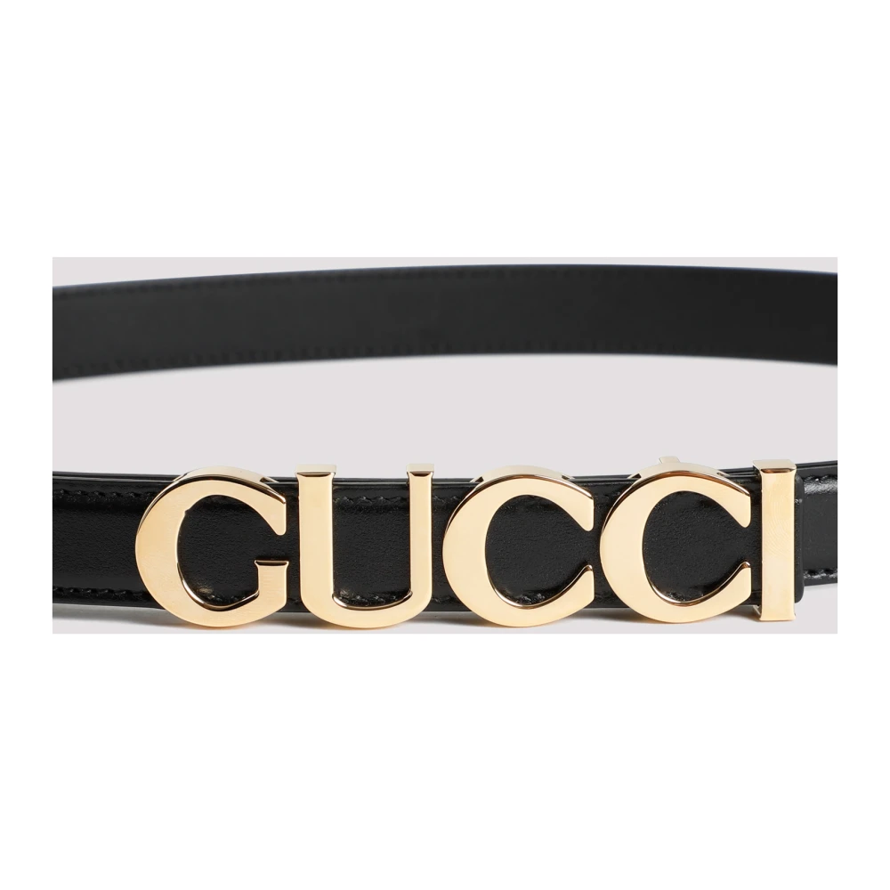 Gucci Zwart Logo Riem 2 Black Dames