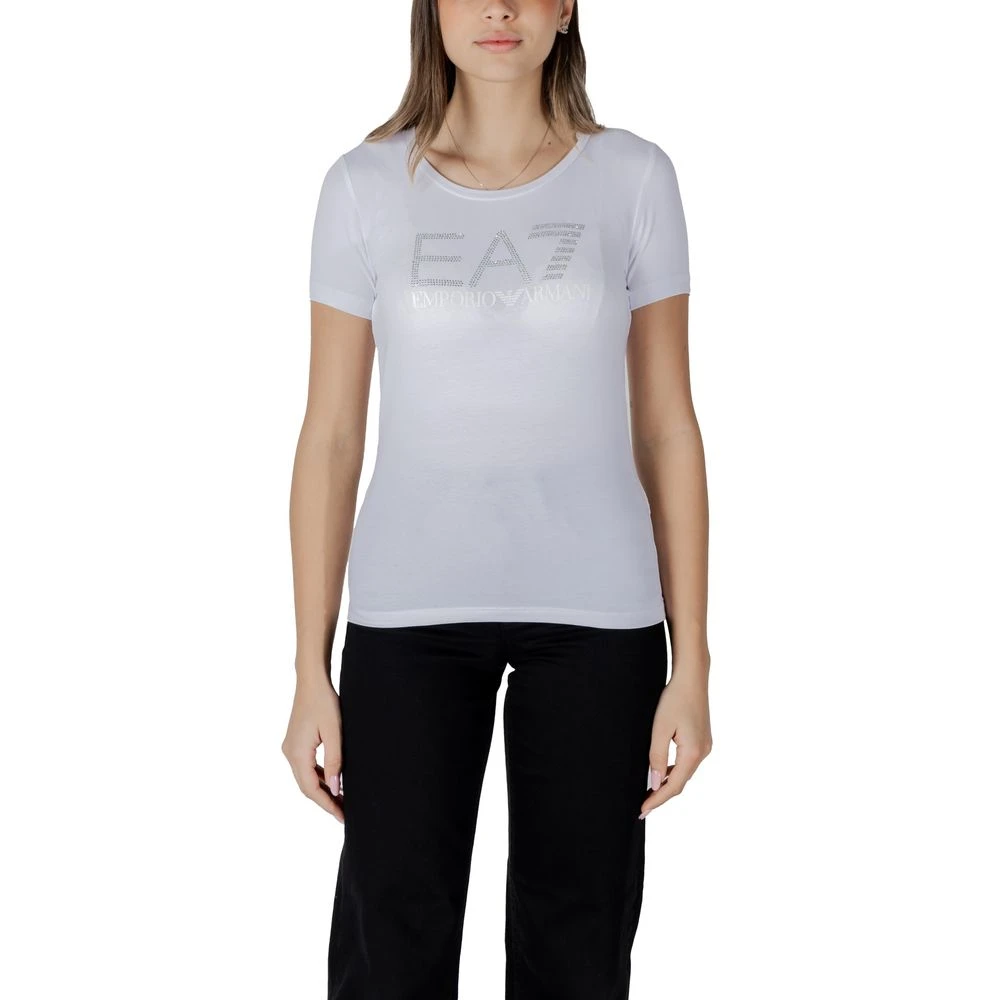 Emporio Armani Ea7 Women's White Short-Sleeve T-Shirt