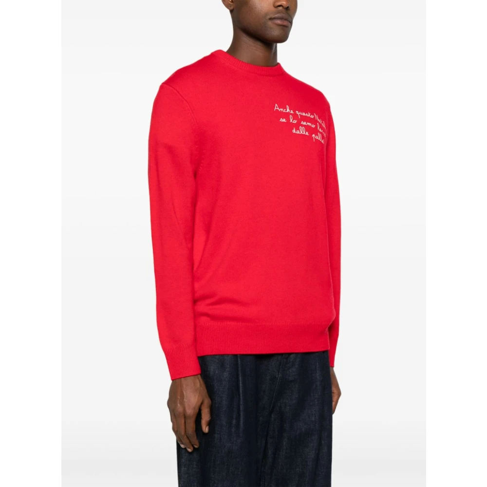 MC2 Saint Barth Rossa Sweater Aw24 Red Heren