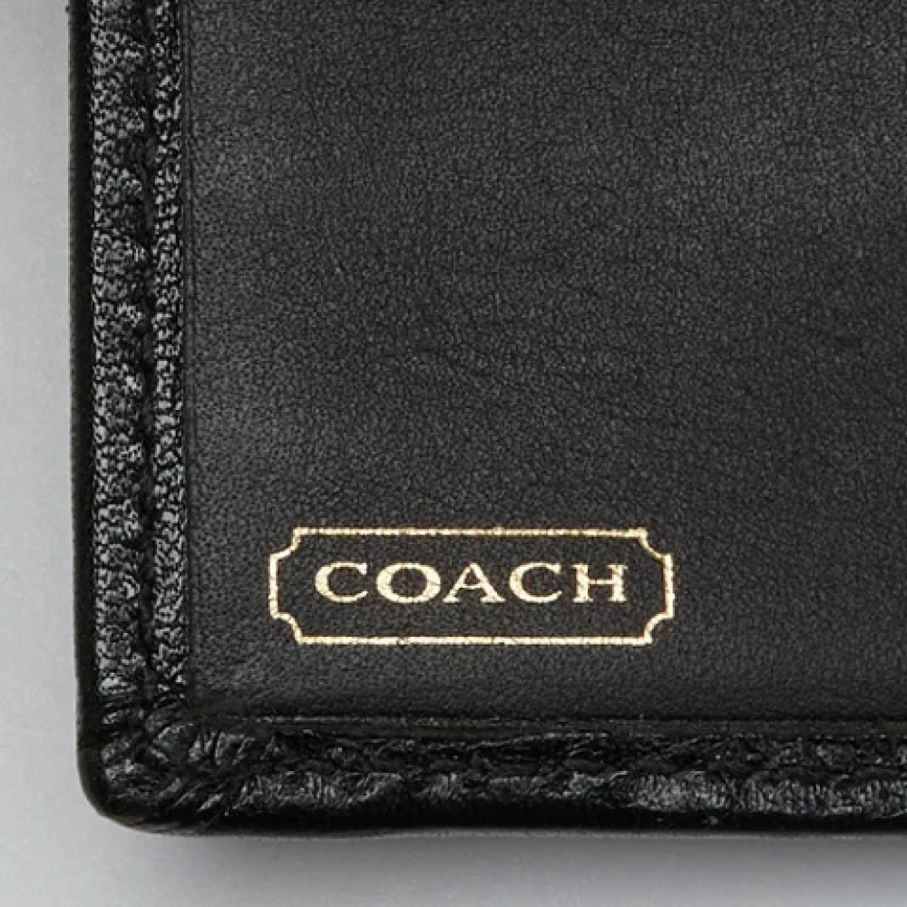 Coach Pre-owned Canvas wallets Black Dames