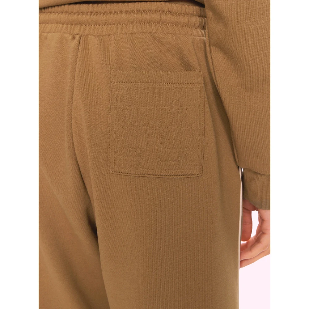 Max Mara Bruine Sportieve 3D Design Zak Leggings Brown Dames